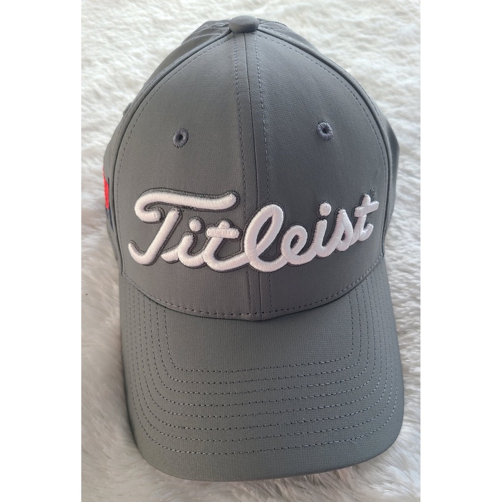 Titleist Tour Performance Golf Hat Gray Adjustable UFG Insurance Logo Cap NWT